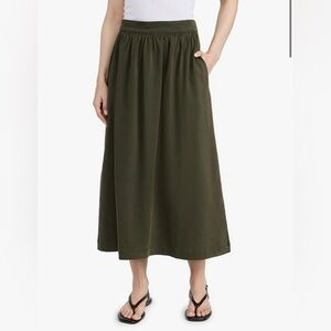 BNWT Velvet by Graham & Spencer Sofia Stretch Cotton Twill Midi Skirt